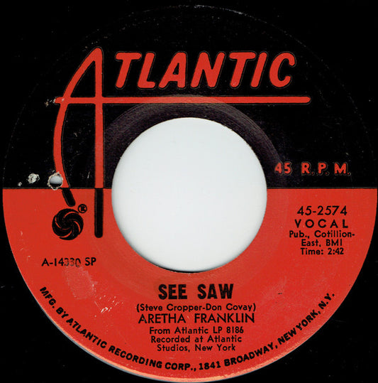 Aretha Franklin : See Saw (7", SP)