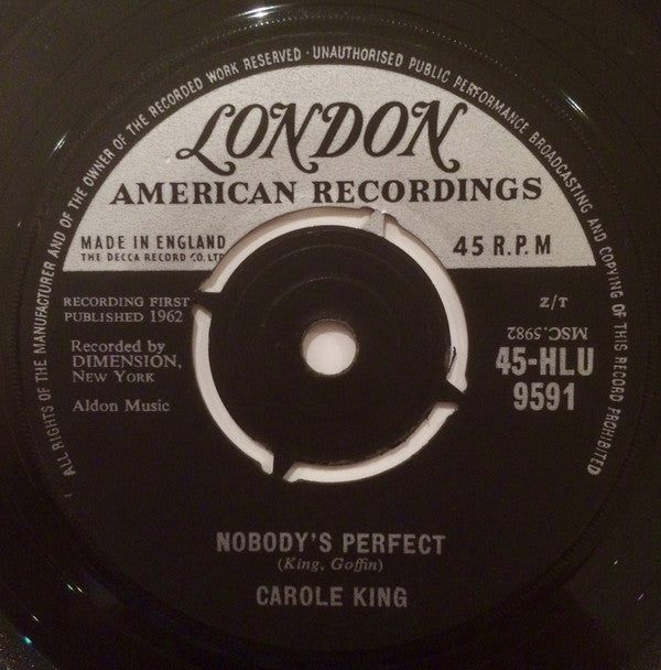 Carole King : It Might As Well Rain Until September (7", Single)