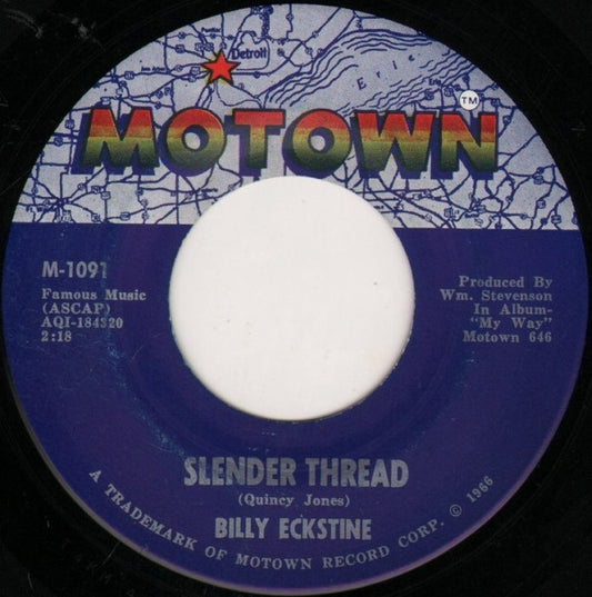 Billy Eckstine : Slender Thread / Wish You Were Here (7")