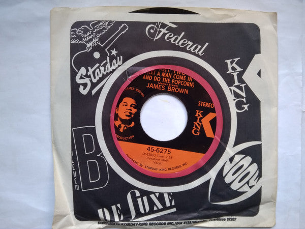 James Brown : Part Two (Let A Man Come In And Do The Popcorn) / Gittin' A Little Hipper (Part 2) (7", Single, Ind)