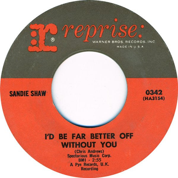 Sandie Shaw : Girl Don't Come (7", Single)