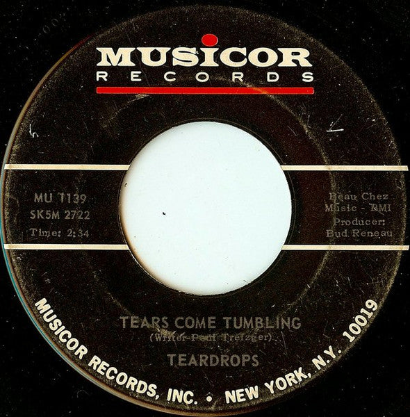 The Teardrops : You Won't Be There (7", Single, Roc)