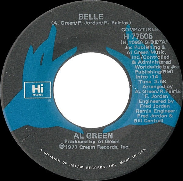 Al Green : Belle (7", Single)