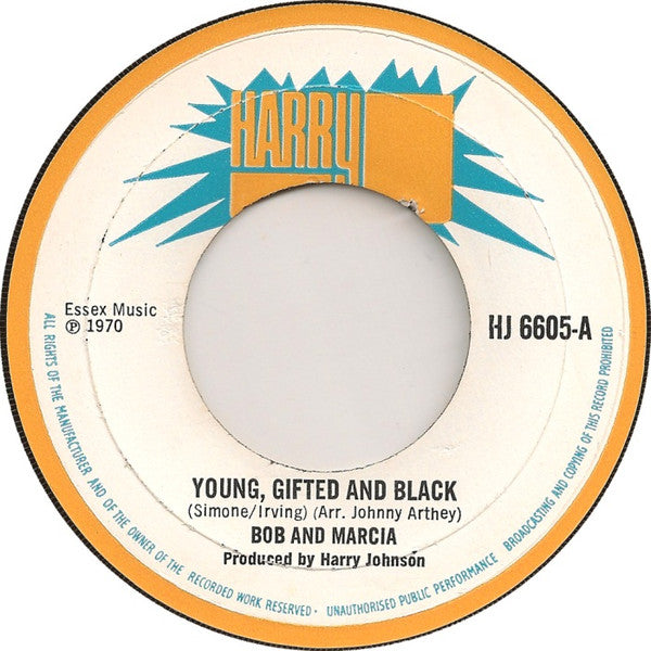 Bob And Marcia* / The Jay Boys : Young, Gifted And Black (7", Single, Lar)