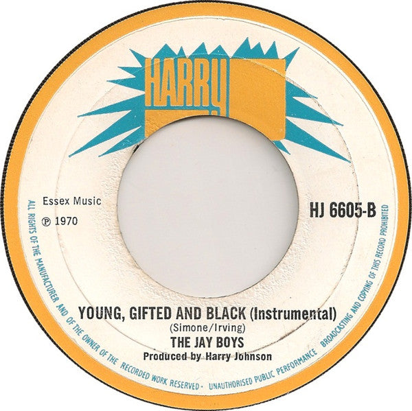 Bob And Marcia* / The Jay Boys : Young, Gifted And Black (7", Single, Lar)