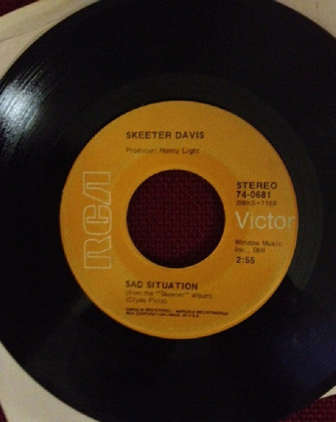 Skeeter Davis : Sad Situation (7")