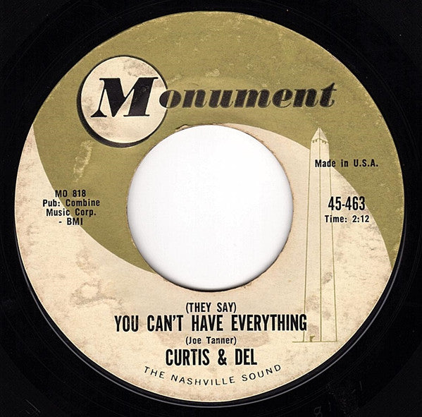 Curtis & Del : (They Say) You Can't Have Everything / Cherry Berry Lips (7", Single)