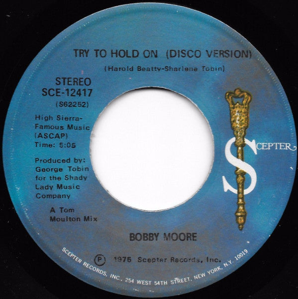 Bobby Moore : Try To Hold On (7")