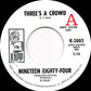 Nineteen Eighty-Four : Amber Waves / Three's A Crowd (7", Single, Promo)