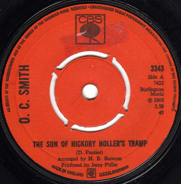 OC Smith : The Son Of Hickory Holler's Tramp (7", Single, Kno)