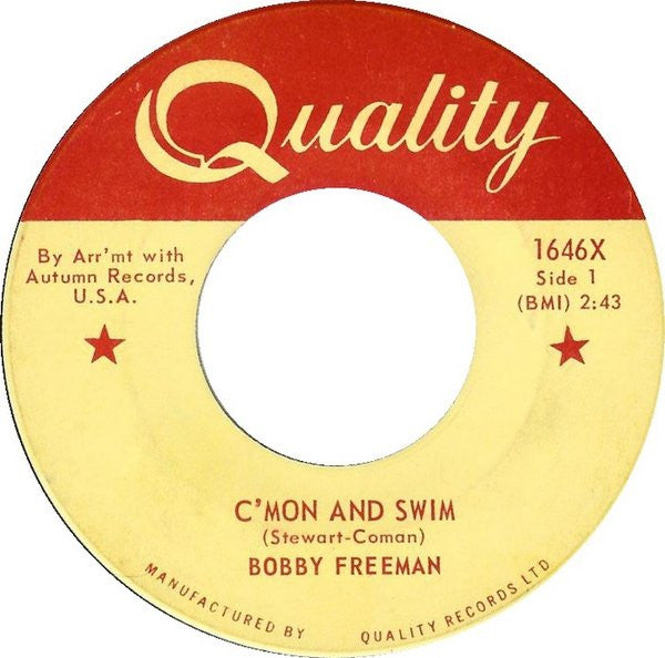 Bobby Freeman : C'mon And Swim (7", Single)