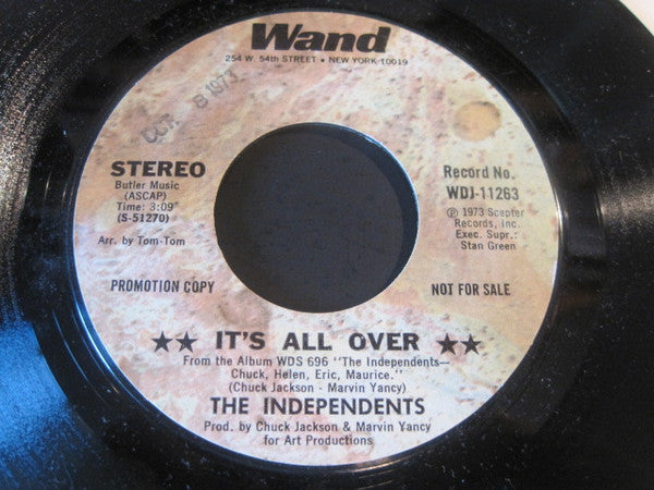 The Independents : It's All Over (7", Promo)