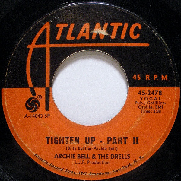 Archie Bell & The Drells : Tighten Up (7", Spe)