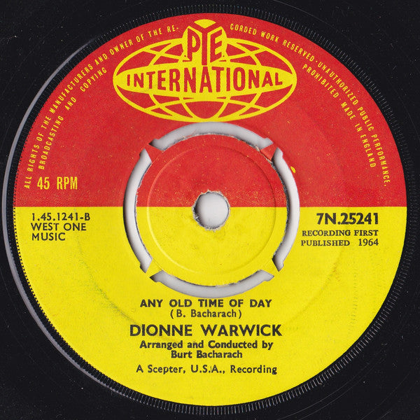 Dionne Warwick : Walk On By (7", Single, Mono)