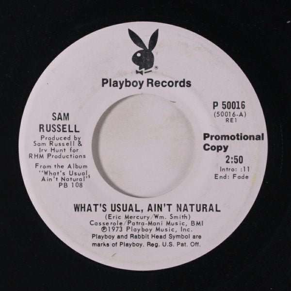 Sam Russell : What's Usual Ain't Natural / The Eagle (Psalm) (7", Promo)