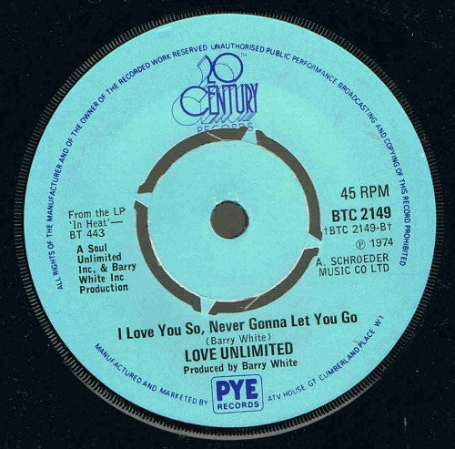 Love Unlimited : It May Be Winter Outside (But In My Heart It's Spring) (7", Single, Pus)