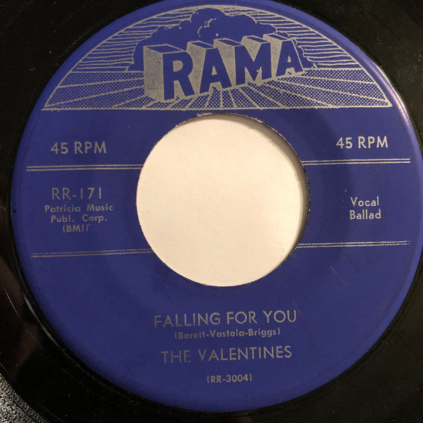 The Valentines : Lily Maebelle / Falling For You (7", Single, Styrene, Blu)