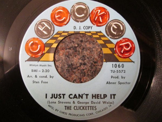 The Clickettes : I Just Can't Help It (7", Single, MP, Promo)