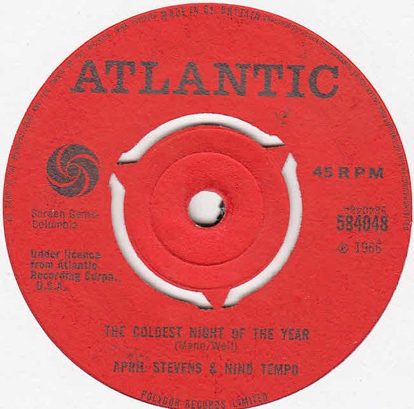 Nino Tempo & April Stevens : The Coldest Night Of The Year (7")