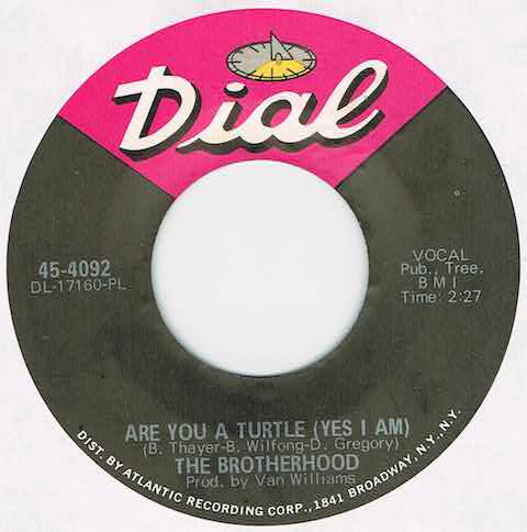 The Brotherhood (8) : Are You A Turtle (Yes I Am) / Mari (7", Single, PL )