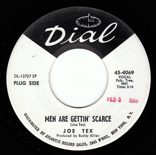 Joe Tex : Men Are Gettin' Scarce / You're Gonna Thank Me, Woman (7", Single, Promo)