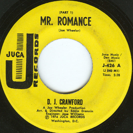 D. J. Crawford : Mr. Romance  (7")
