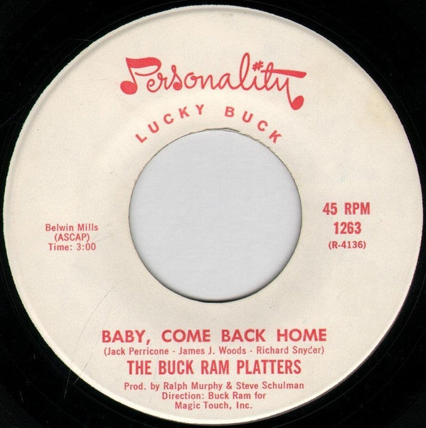 The Platters : Baby, Come Back Home / The Great Pretender (7", Mono)