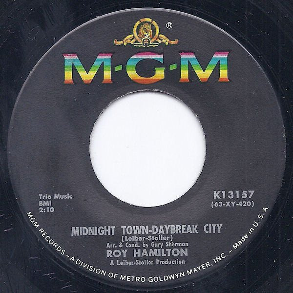 Roy Hamilton (5) : Midnight Town-Daybreak City / Intermezzo (7")