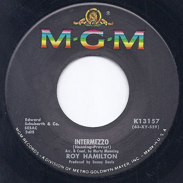 Roy Hamilton (5) : Midnight Town-Daybreak City / Intermezzo (7")