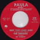 The Uniques (2) Featuring Joe Stampley : Not Too Long Ago / Fast Way Of Living (7", Single)