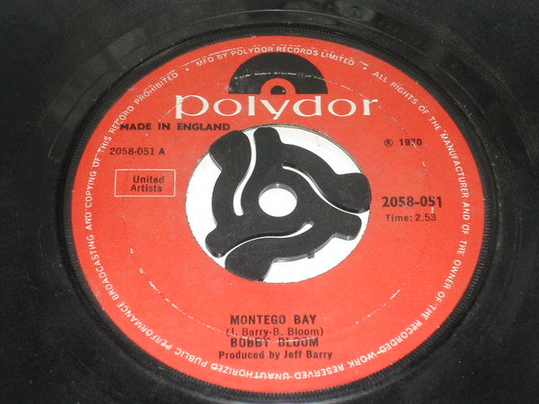 Bobby Bloom : Montego Bay (7", Single, Lar)