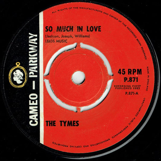 The Tymes : So Much In Love (7", Single, Kno)