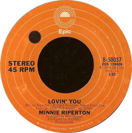 Minnie Riperton : Lovin' You (7", Single, Styrene, Ter)
