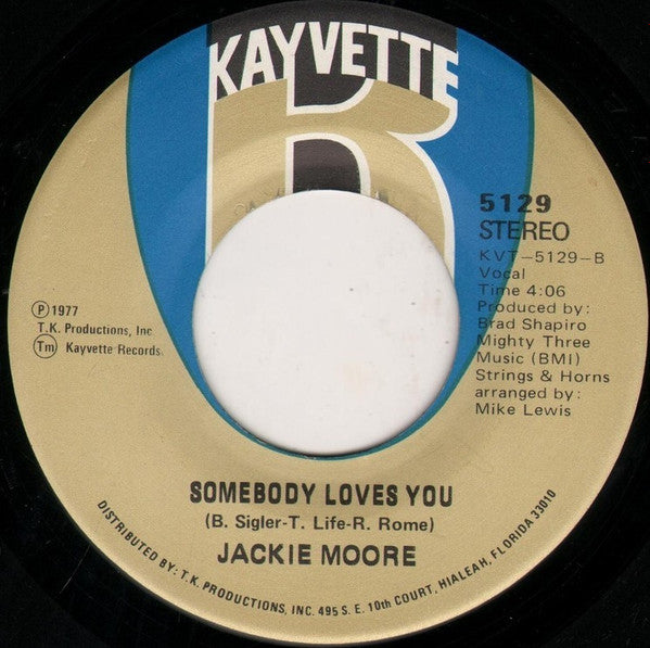 Jackie Moore : Make Me Yours / Somebody Loves You (7", Single)