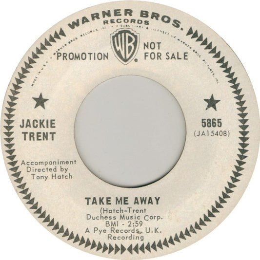 Jackie Trent : Take Me Away (7", Promo)