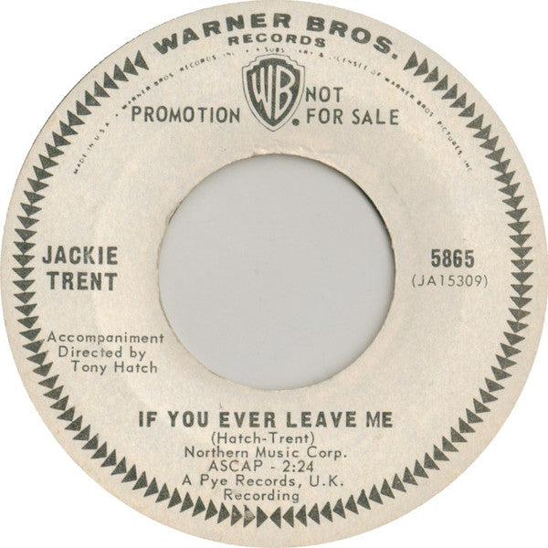 Jackie Trent : Take Me Away (7", Promo)