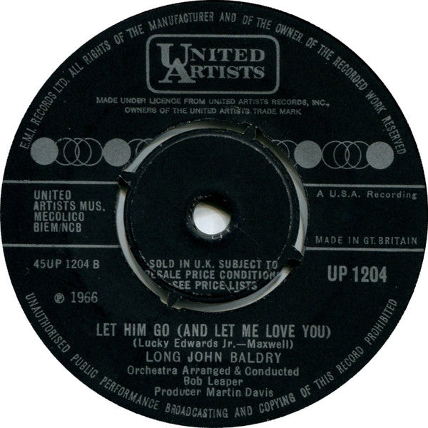 Long John Baldry : Only A Fool Breaks His Own Heart (7", Single)