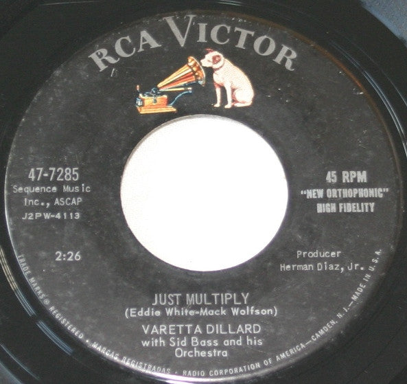 Varetta Dillard : Just Multiply / What'll I Do (7", Single)