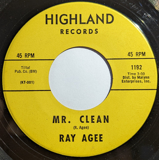 Ray Agee : Mr. Clean / Keep Smiling (7", Single)