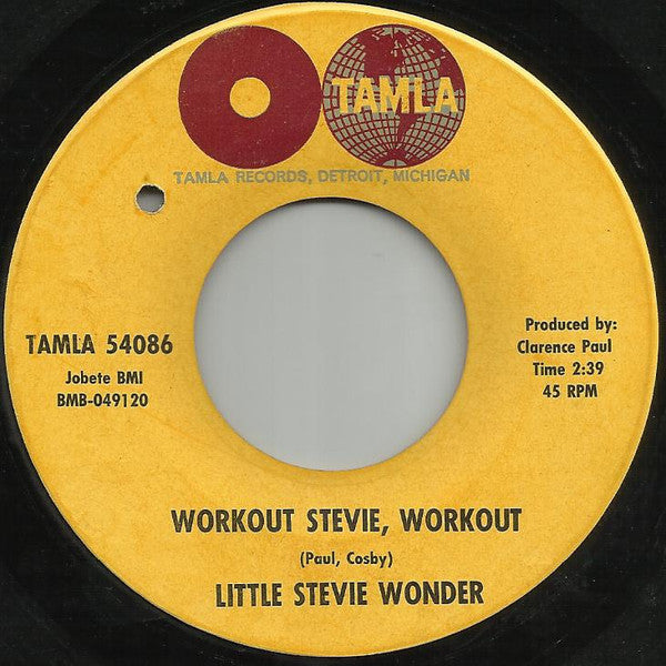 Stevie Wonder : Workout Stevie, Workout / Monkey Talk (7", Single, M/Print)
