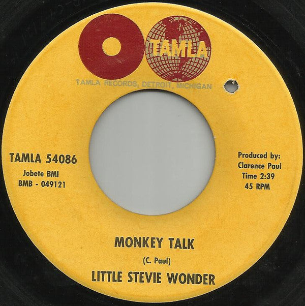Stevie Wonder : Workout Stevie, Workout / Monkey Talk (7", Single, M/Print)