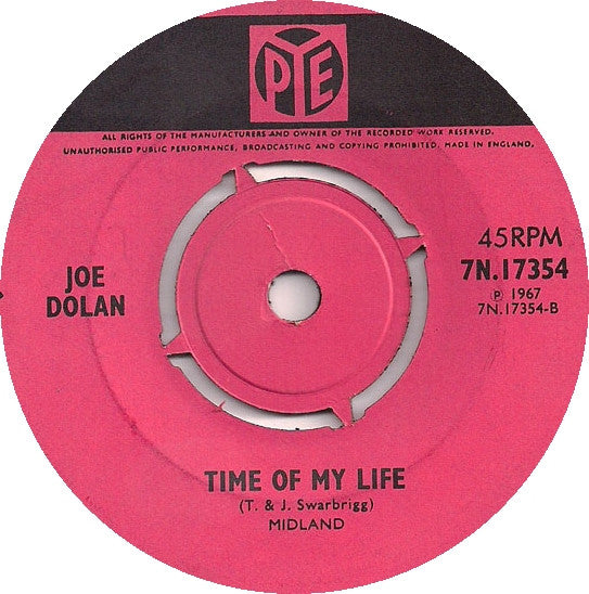 Joe Dolan : Tar And Cement (7", Single, Pus)