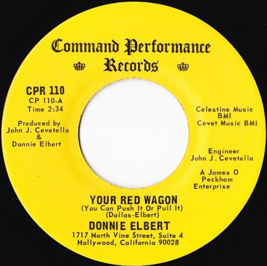 Donnie Elbert : Your Red Wagon (You Can Push It Or Pull It) (7", Single)