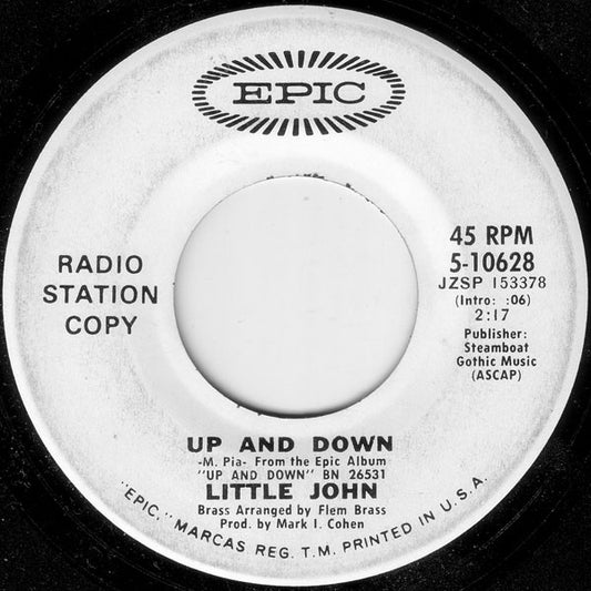 Little John (7) : Up And Down (7", Single, Promo)