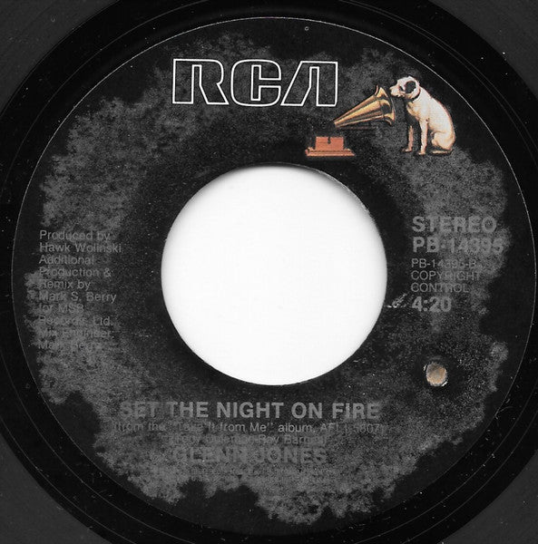 Glenn Jones : Giving Myself To You / Set The Night On Fire (7", Styrene)