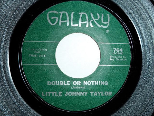 Little Johnny Taylor : Double Or Nothing (7", Single, Styrene, Mon)