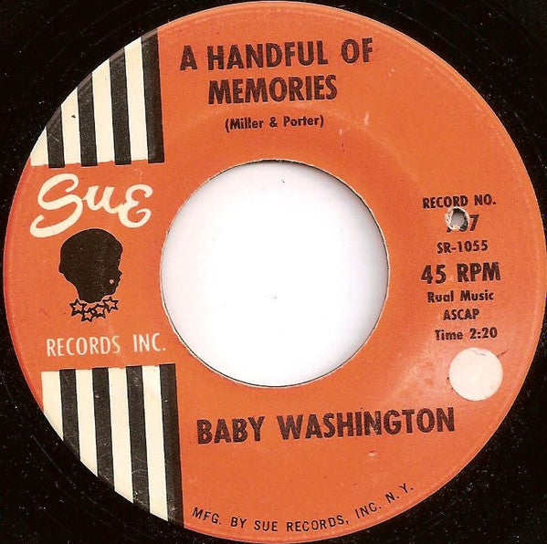 Baby Washington : A Handful Of Memories / Careless Hands (7")