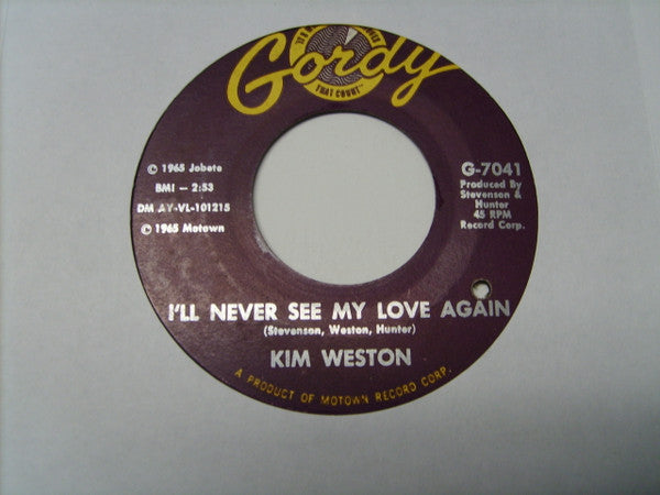 Kim Weston : A Thrill A Moment (7", Single)