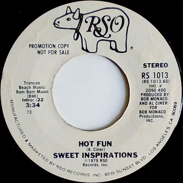 The Sweet Inspirations : Hot Fun (7", Promo)