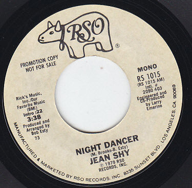 Jean Shy : Night Dancer (7", Mono, Promo)